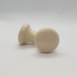 Small Cream Round Ceramic Knob Home Decor Drawer Pull Drawer Knob Cabinet Knob Cabinet Pull
