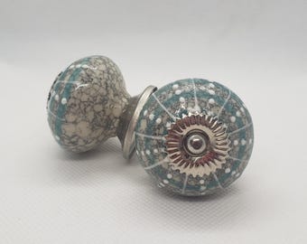 Grey Green White Ceramic Knob Home Decor Drawer Pull Drawer Knob Cabinet Knob Cabinet Pull