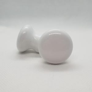 Medium White Round Ceramic Knob Home Decor Drawer Pull Drawer Knob Cabinet Knob Cabinet Pull