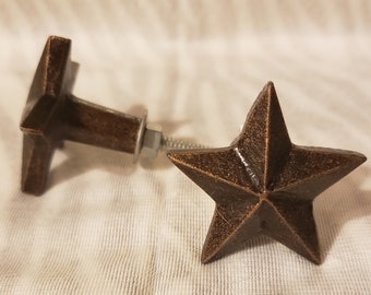 Bronze Star Metal Knob Home Decor Drawer Pull Drawer Knob Cabinet Knob Cabinet Pull