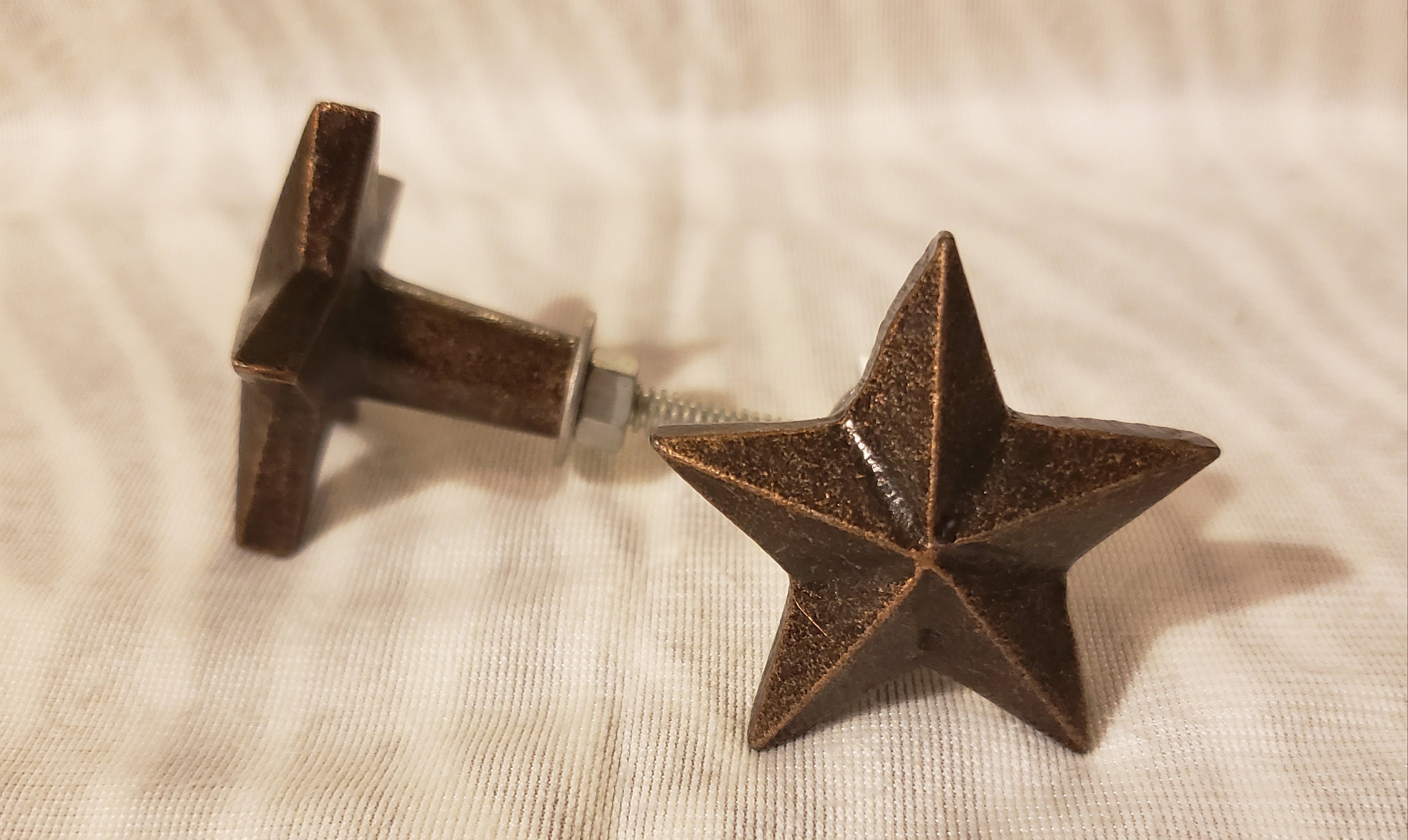Bronze Star Metal Knob Home Decor Drawer Pull Drawer Knob Etsy