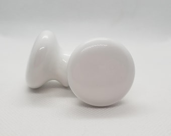 Large White Round Ceramic Knob Home Decor Drawer Pull Drawer Knob Cabinet Knob Cabinet Pull