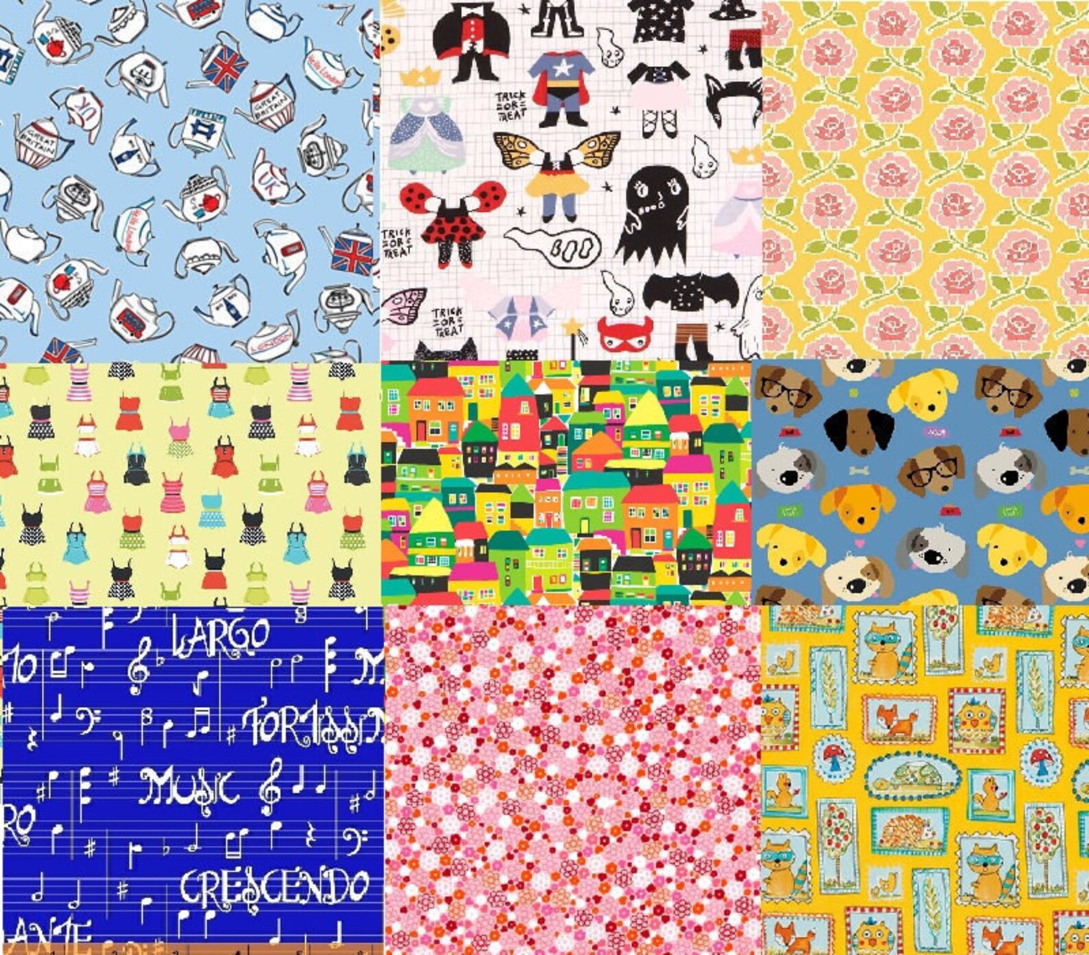 I Spy Fabric Squares Charm Pack 5 Unique Precut Quilt Etsy