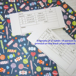 6 Player - 1 Table Bridge / Whist / Game Tallly Downloadable Bridge ...