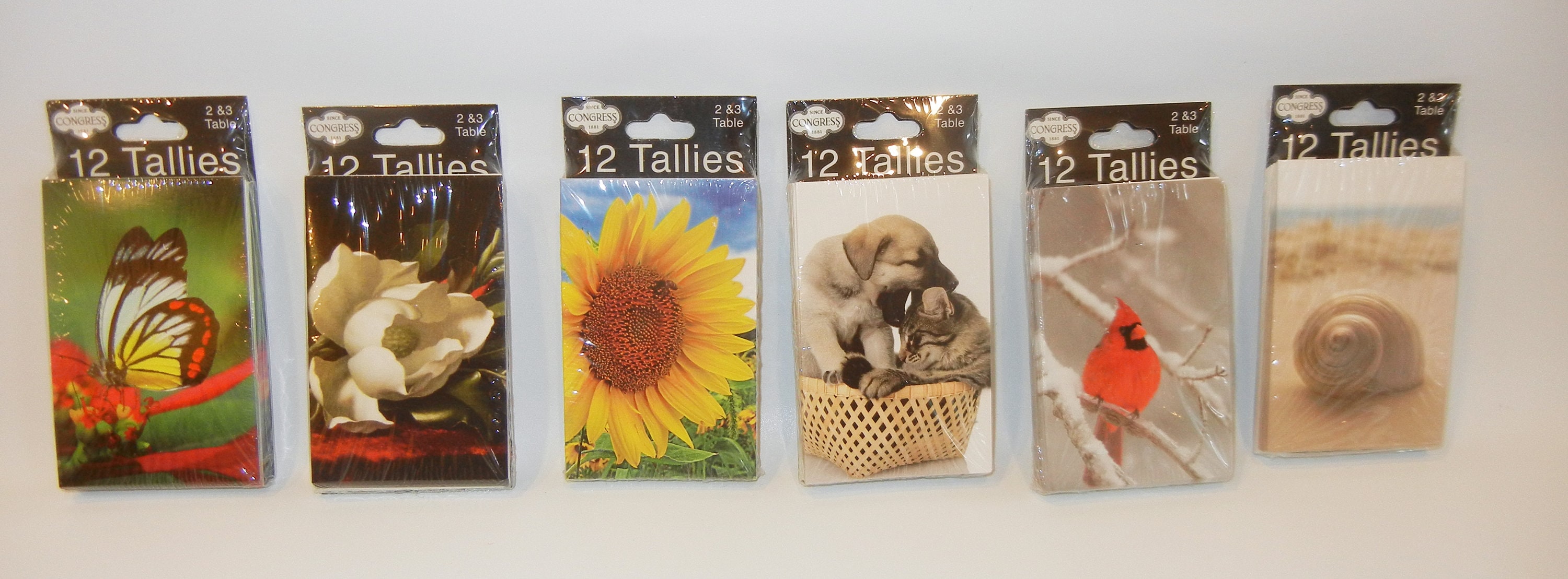Vintage Congress Bridge Tallies: Designer Series, New in Package (12 Cards)