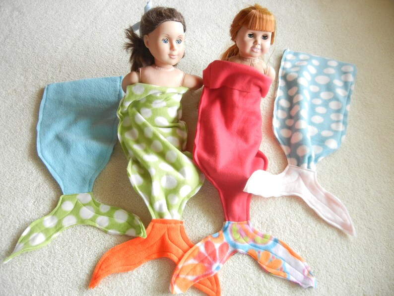 Image of dolls with an array of mermaid tails