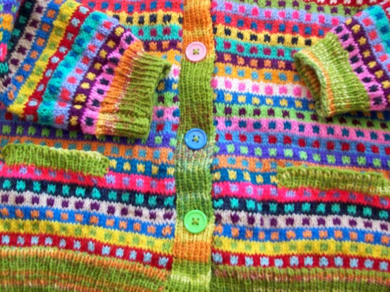 custom knit cardigan