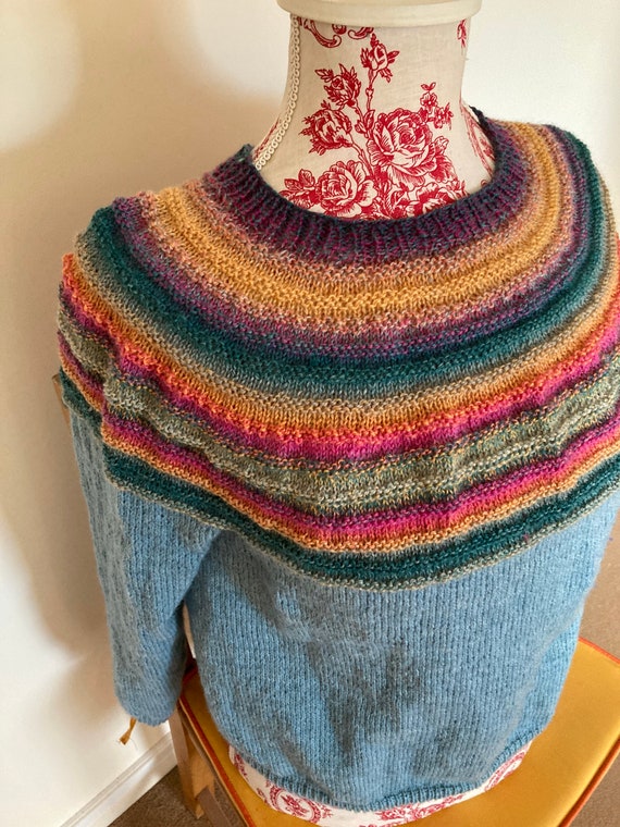 etsy rainbow jumper