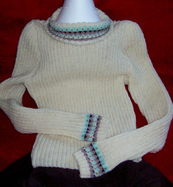 Custom Hand Knit Vintage Jumpers 30s Sweaters Roll Neck Fairisle 1940s Patterns Hand Knitted in Wool Fairisle Made to Order Etsy