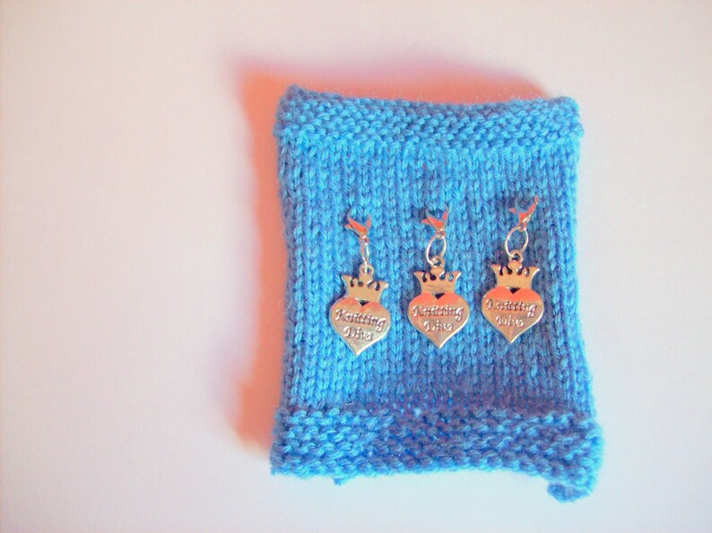 progress keepers knitting crochet stitch markers set of 3 knitting Diva metal on slip ring and lobster clasp