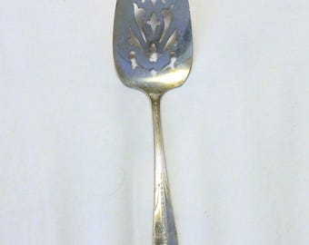Antique 1930 Silverplated Pierced Pie Server Princess Royal National Silver Co