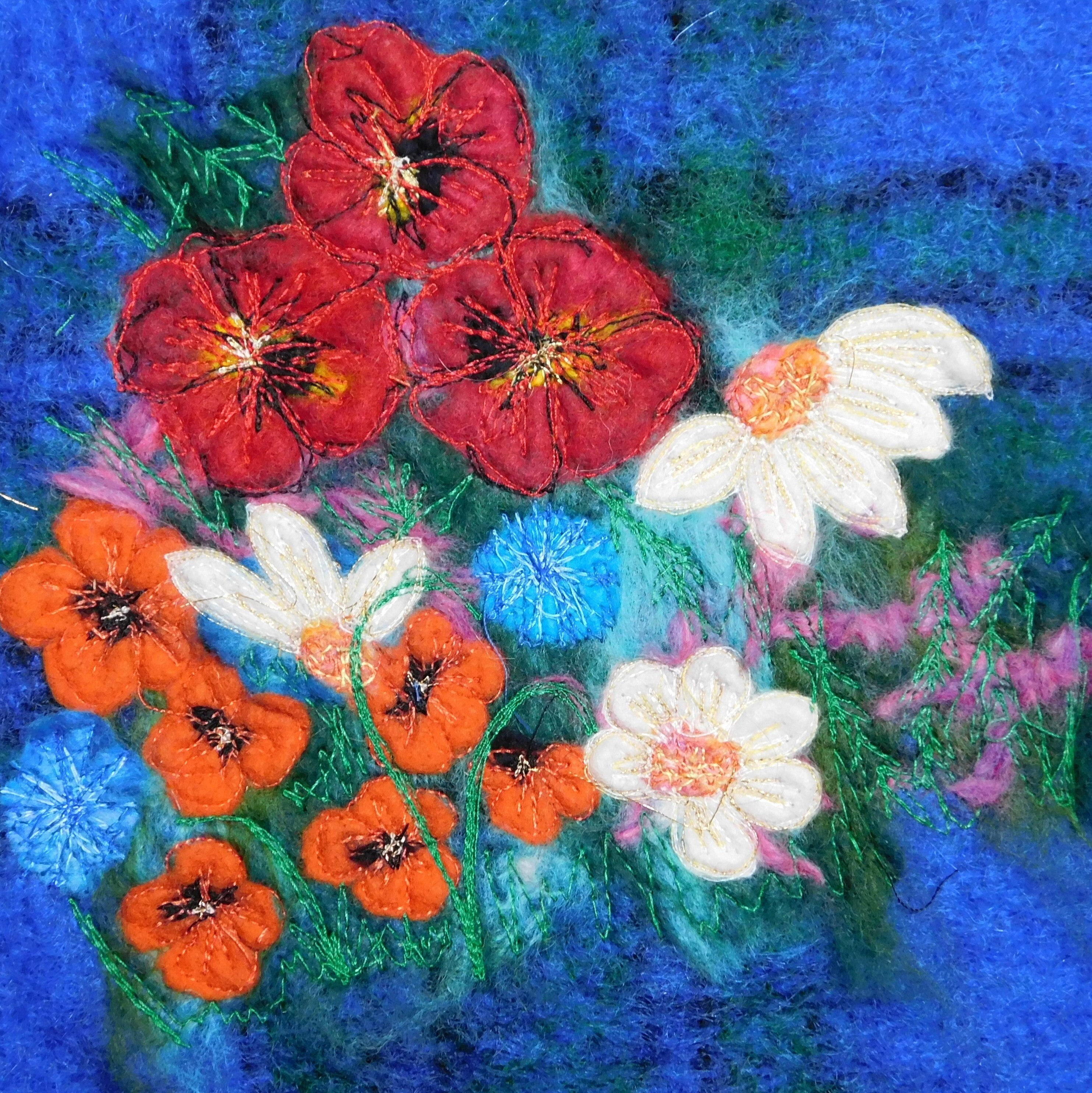 Flowers Floral Greetings Card Etsy