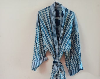 indigo kimono jacket