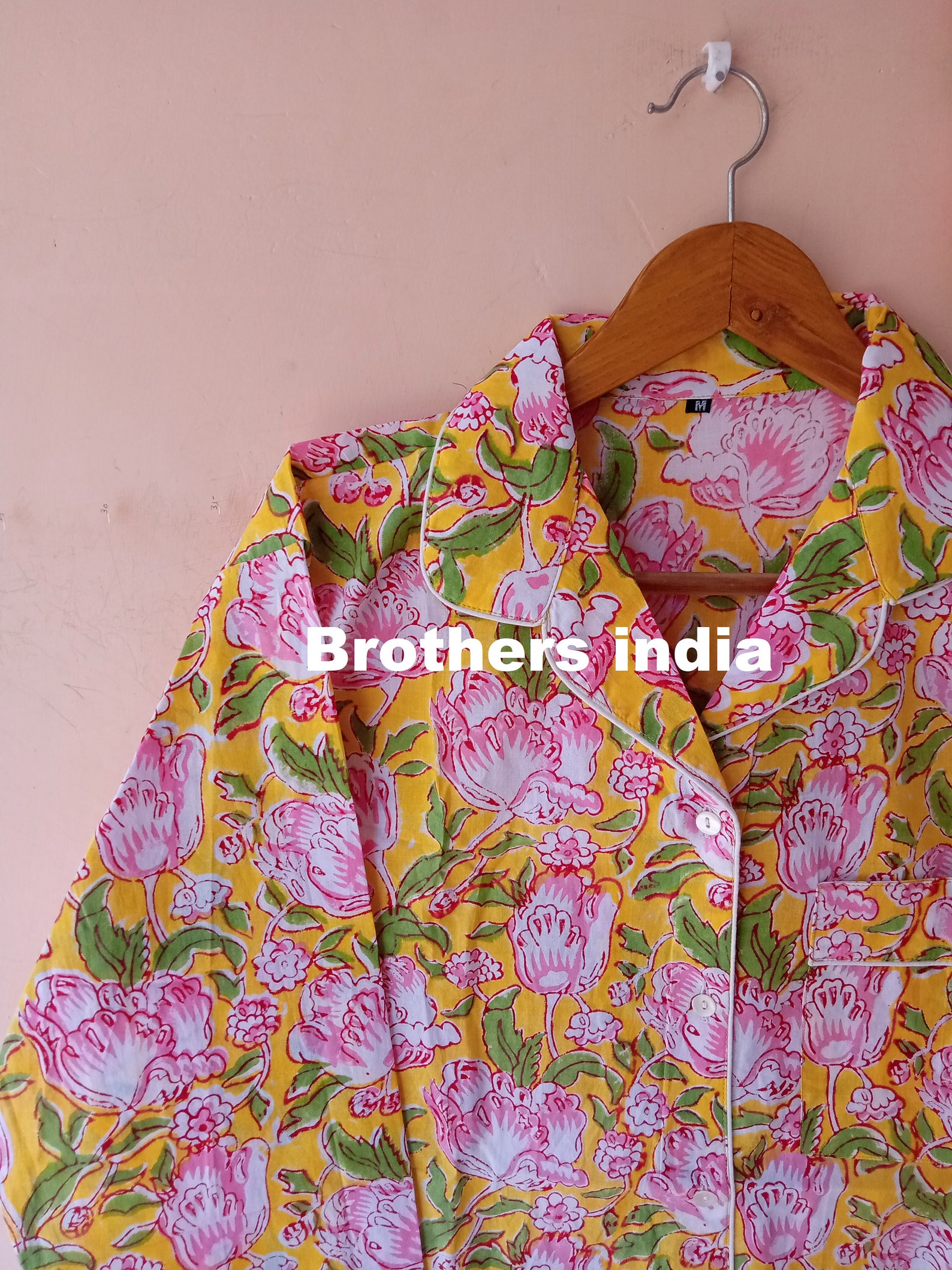 PURE COTTON PJ Set Pajama set Indian Cotton Night wear Soft Etsy