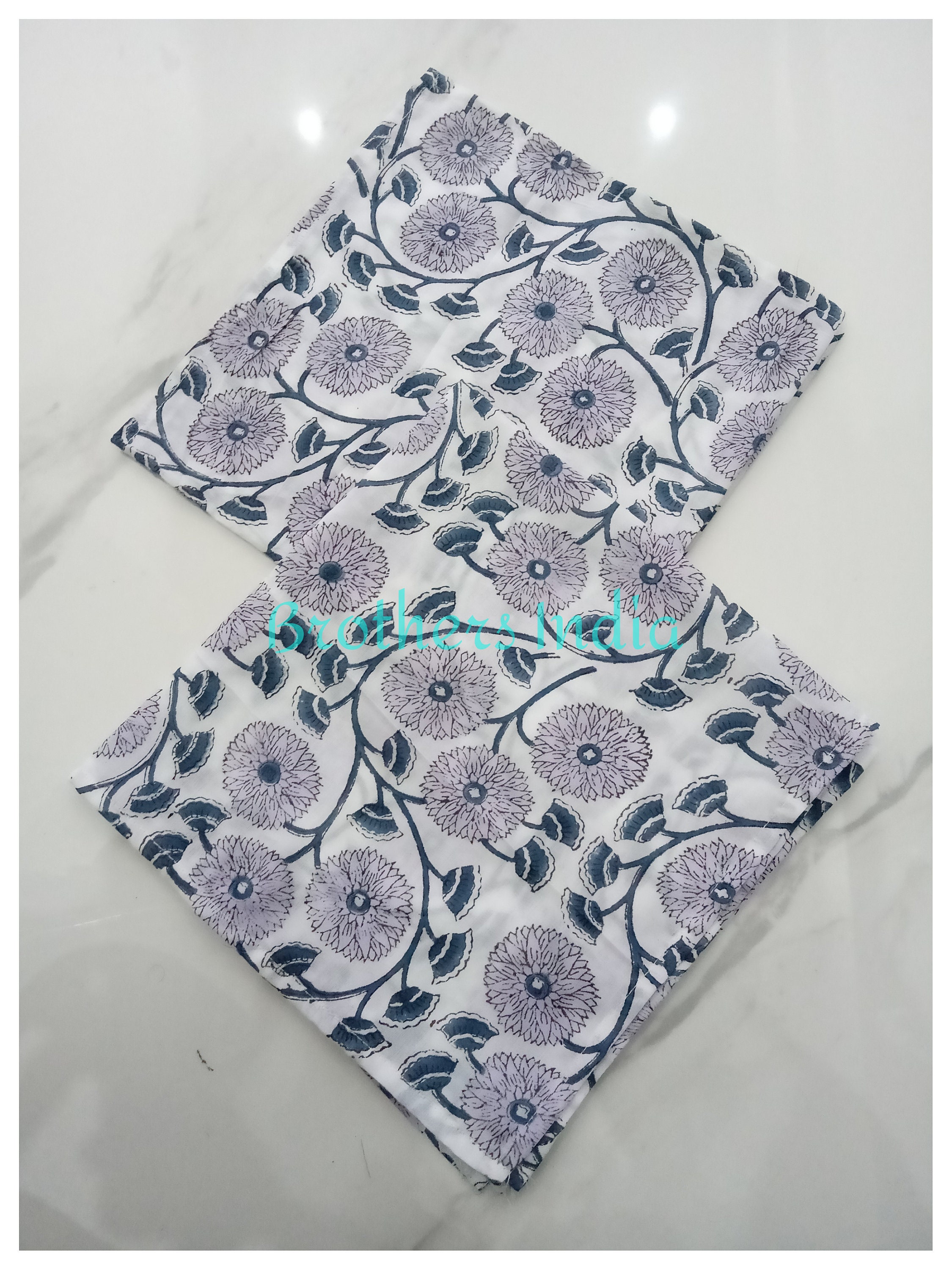 Assorted Napkins Set of 6 100 Pure Organic Cotton Etsy