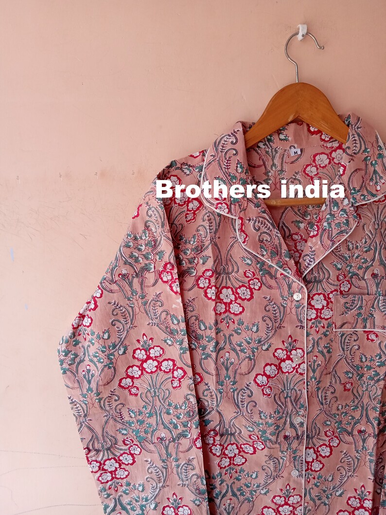 cotton night wear dress soft cotton dress for womne/'s a beautiful print pants and shirts sets