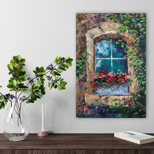 Geranium Painting - Etsy