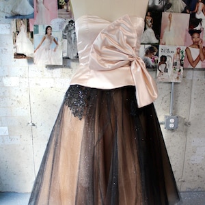 Laidiecloth Women&#39;s Formal Evening Gown for Special Occasions - Womenswear Satin, Glitter Tulle, Tea Length Dress Mother of the Bride/Groom