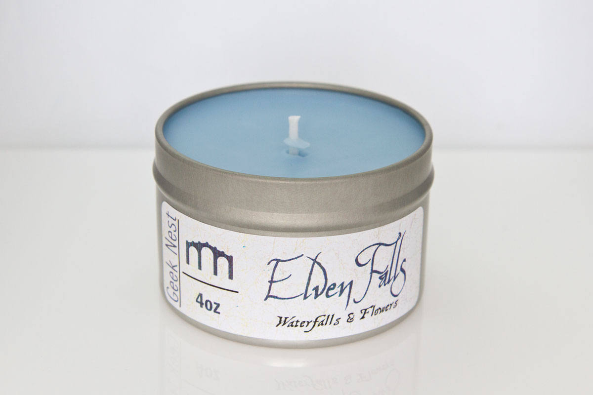 Elven Falls Candle Geek Gift Literary Decor Fandom Candles Fantasy Decor Book Candles Geeky Gift Geek Decor Geek Candles