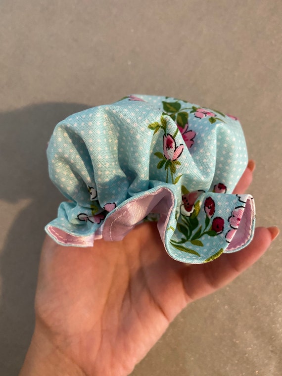 Buy Light Blue Floral Bun Cover Online in India