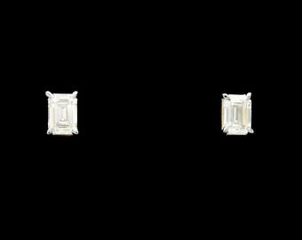 14K Yellow Gold 0.96 ctw Lab Grown Diamond Stud Earrings