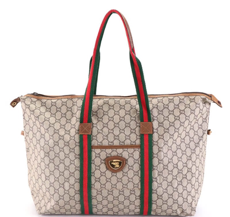 2. Gucci GG Suede Monogram Bag – hk-vintage