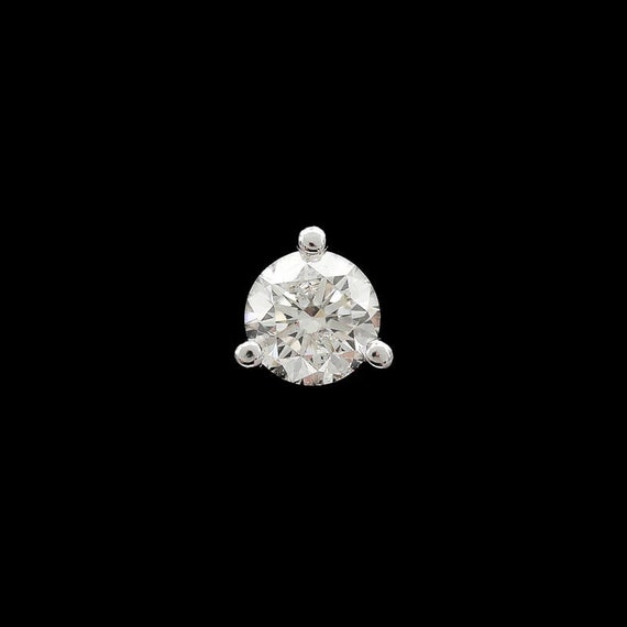 14k White Gold 0.50 CTW Diamond Studs - image 2