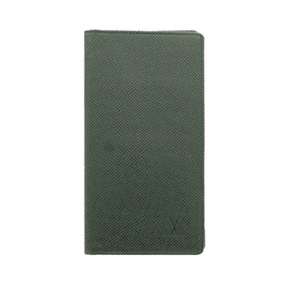 Louis Vuitton Long Wallet in Green Taiga