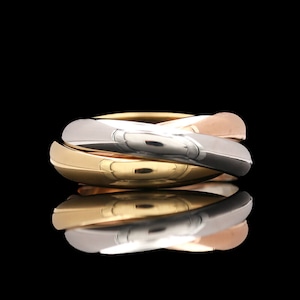 18k Tri-Color Cartier Vintage Ring