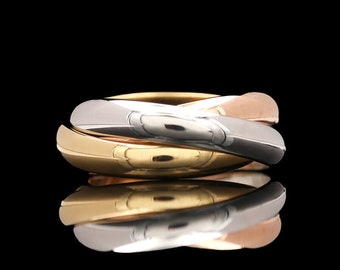 18k Tri-Color Cartier Vintage Ring
