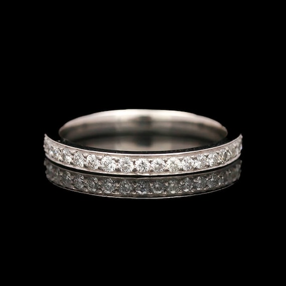 Platinum 0.40 CTW Diamond Eternity Band - image 1