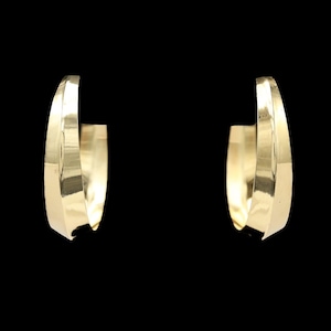 14k Yellow Gold Hoop Earrings