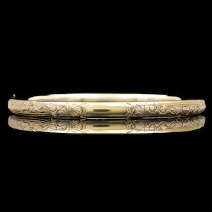 Antique Bates &amp; Bacon Gold Filled Baby Bangle