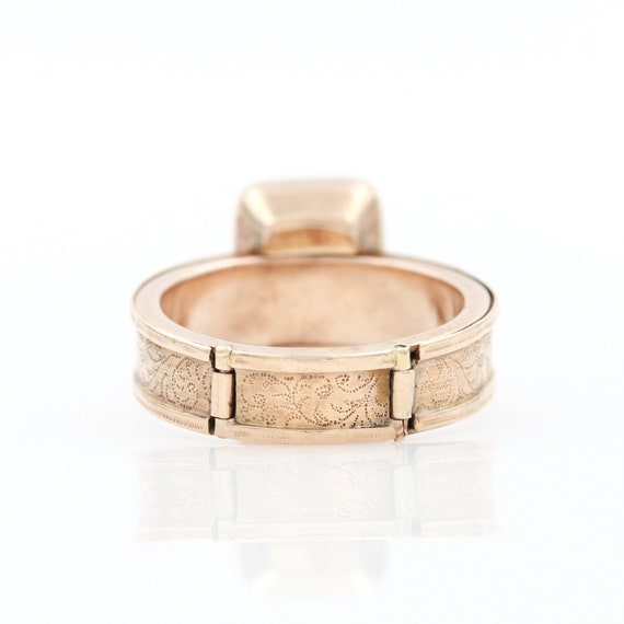 Antique Yellow Gold Mourning Ring - image 4