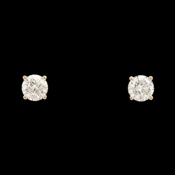 14k Yellow Gold 0.50 CTW Lab Grown Diamond Studs - image 1