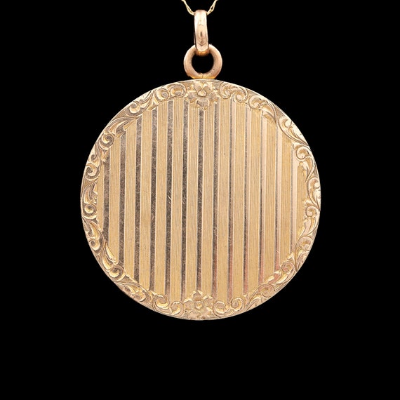 Antique 10k Yellow Gold "MG" Monogram Locket