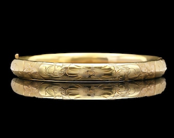 Antique E. Ira Richards &amp; Co. Gold Filled Bangle