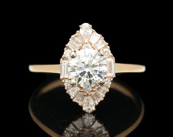 14k Yellow Gold 1.50 ctw Lab Grown Diamond Ring