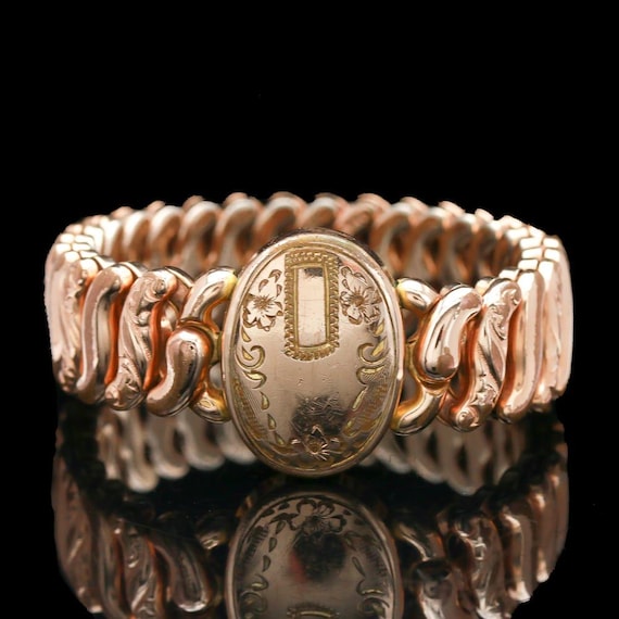 American Queen Pitman & Keeler Gold Filled Sweetheart Expansion Bracelet