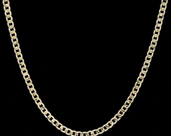 14k Yellow Gold 3.30 mm Curb Chain Necklace