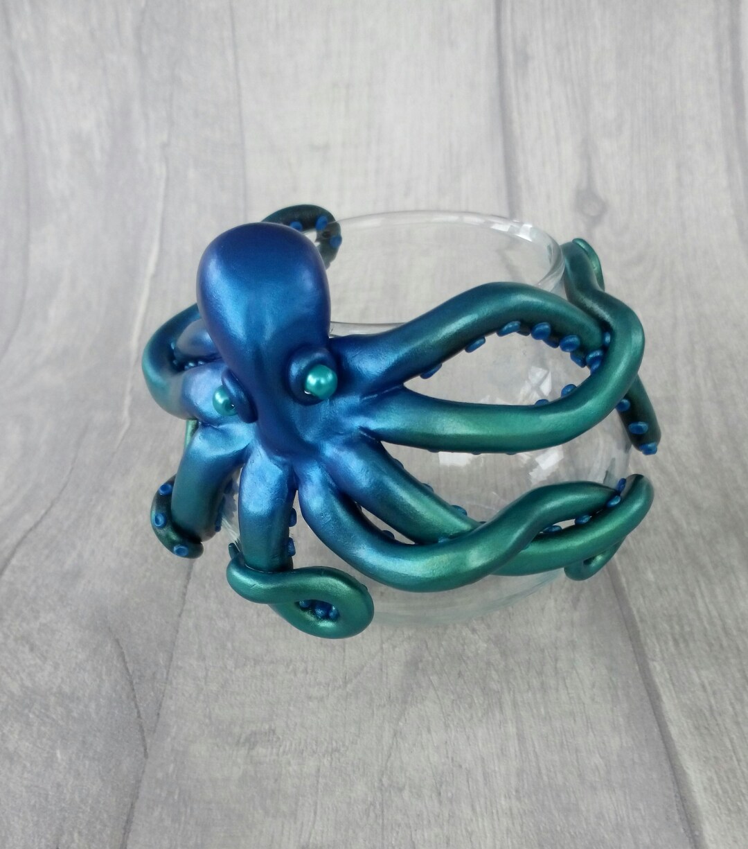 Octopus Candle Holder Octopus Sculpture Tealight Holder Etsy