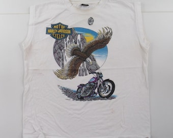 90s Vintage Harley Davidson Eagle T-shirt | Black Harley Davidson