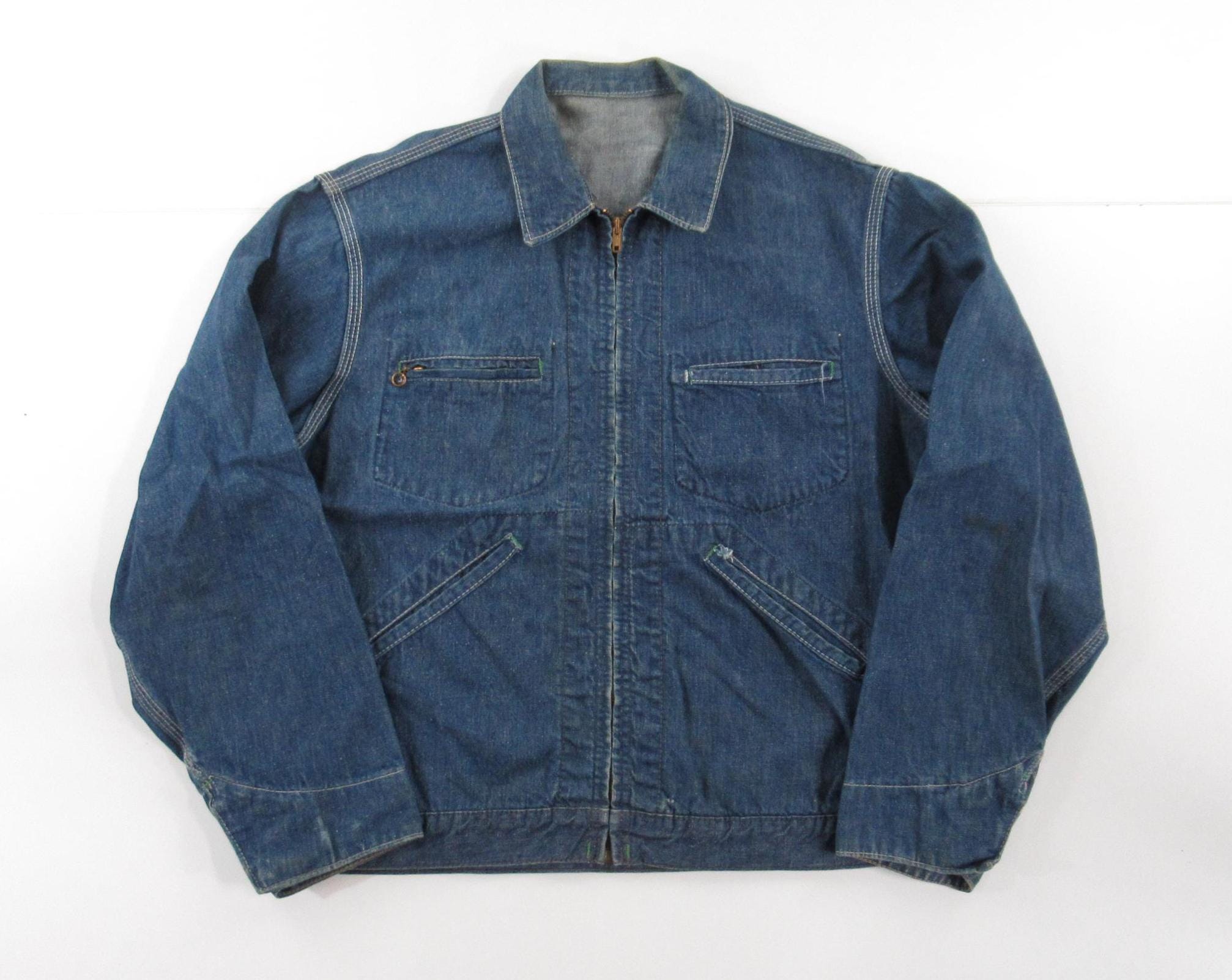 Denim Jacket Oshkosh Adult - Etsy
