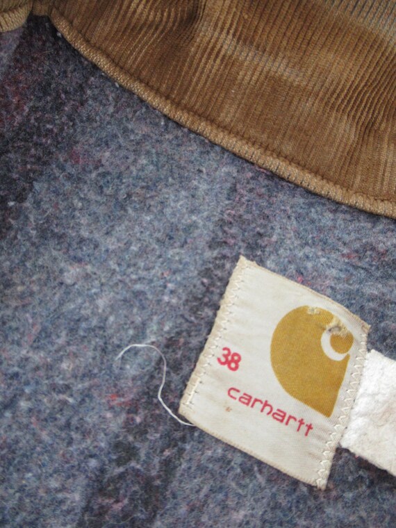 VTG 70s Men's Carhartt Blanket Lined Trucker Jack… - image 10