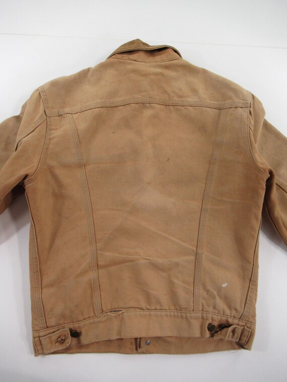 VTG 70s Men's Carhartt Blanket Lined Trucker Jack… - image 8