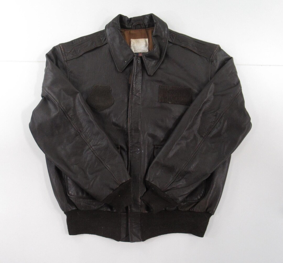 ジャケット・アウター AVIREX / A-2 flight leather jacket VTG Avirex LTD Type A-2 Leather AF Flight Jacket Size 48L #VT539