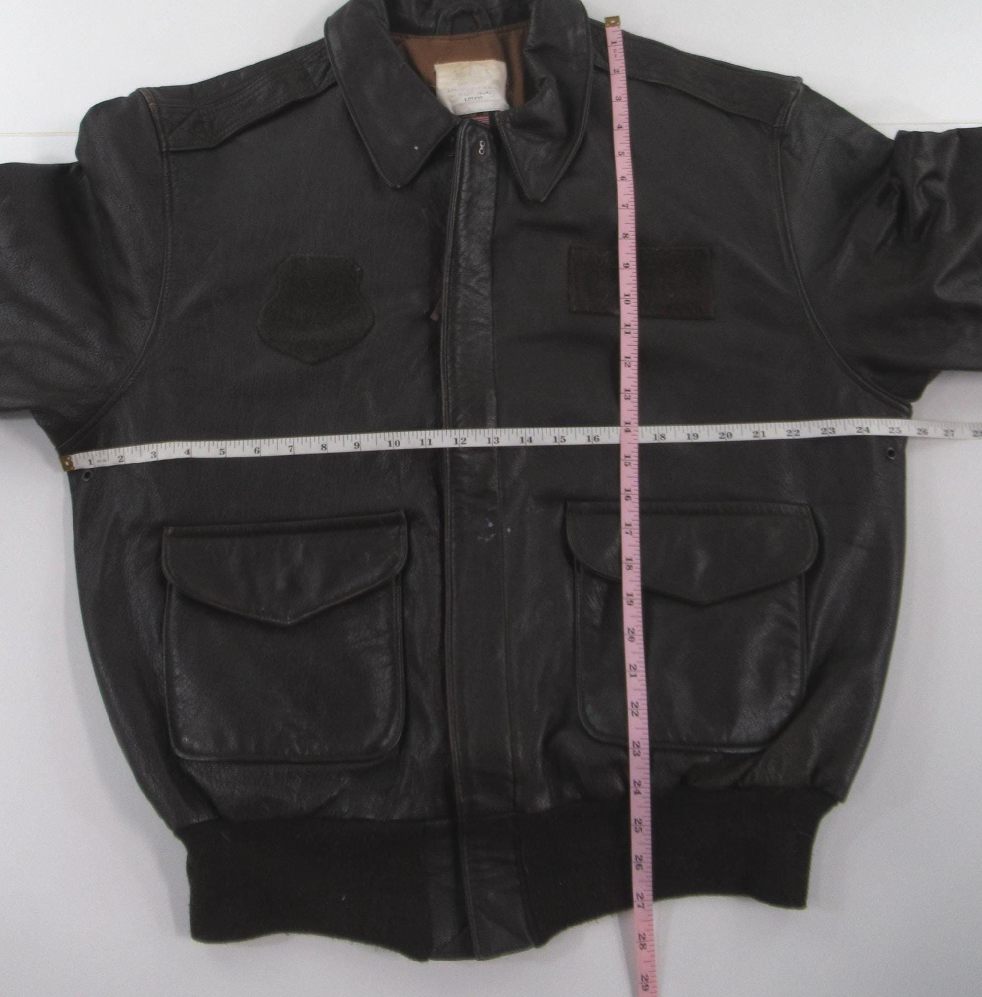 VTG Avirex LTD Type A-2 Leather AF Flight Jacket Size 48L #VT539