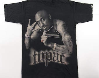 Vtg Y2K Pro-T Tupac MOB Rhinestone Jewels T-shirt Size XL-Tall #VT230