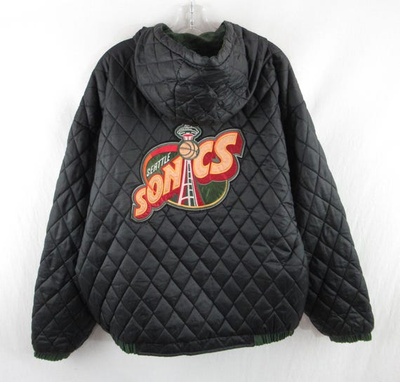 Vintage Pro Player NBA Reversible Seattle Supersonics Puffer