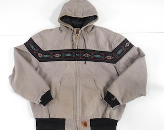Vtg CARHARTT 50TH ANNIVERSARY MONTANA Jacket // Vintage Aztec Rare